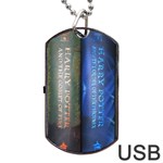 Vintage Collection Book Dog Tag USB Flash (One Side) Front