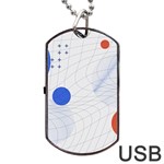 Computer Network Technology Digital Science Fiction Dog Tag USB Flash (Two Sides) Front