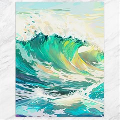 Ai Generated Waves Ocean Sea Tsunami Nautical Art Canvas 18  X 24  by Ravend