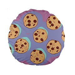 Cookies Chocolate Chips Chocolate Cookies Sweets Standard 15  Premium Round Cushions by Ravend