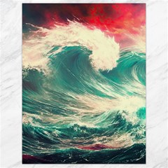 Storm Tsunami Waves Ocean Sea Nautical Nature Painting Canvas 18  X 24  by Ravend