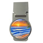 Summer Sunset Surf Money Clips (Round)  Front