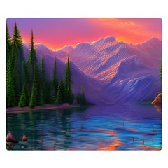 Magnificent Sunset Premium Plush Fleece Blanket (small) by GardenOfOphir