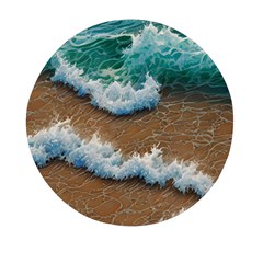 Abstract Waves Summertime On The Sea Mini Round Pill Box (pack Of 3) by GardenOfOphir