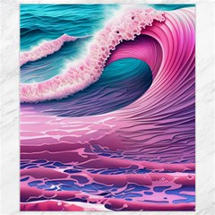 Pink Waves On The Beach Ii Canvas 8  X 10  by GardenOfOphir