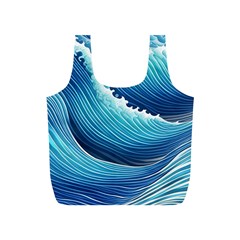 Simple Summer Wave Pattern Full Print Recycle Bag (s) by GardenOfOphir