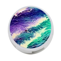 Pastel Hues Ocean Waves 4-port Usb Hub (one Side) by GardenOfOphir