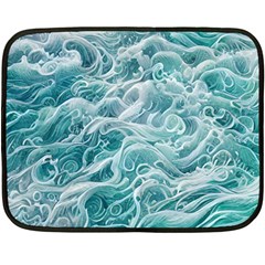 Nature Ocean Waves Fleece Blanket (mini) by GardenOfOphir