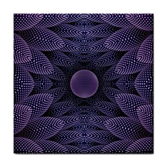 Gometric Shapes Geometric Pattern Purple Background Tile Coaster by Ravend