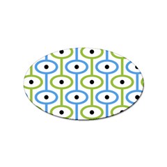 Geometric Pattern Eye Pattern Eyes Eye Print Sticker Oval (100 Pack) by Ravend