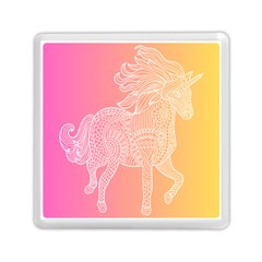 Unicorm Orange And Pink Memory Card Reader (square) by lifestyleshopee