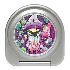 Fairy Mushrooms Travel Alarm Clock by GardenOfOphir