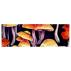 Forestcore Mushroom Banner And Sign 12  X 4  by GardenOfOphir