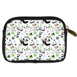 Giant Panda Bear Pattern Digital Camera Leather Case Back