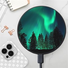 Aurora Northern Lights Phenomenon Atmosphere Sky Wireless Fast Charger(black) by Jancukart