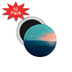 Ai Generated Ocean Sea Water Anime Nautical 1 75  Magnets (10 Pack)  by Pakemis