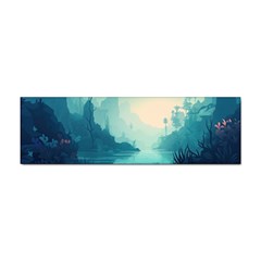 Ai Generated River Forest Woods Outdoors Sticker (bumper) by Pakemis