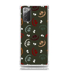 Art Halloween Pattern Creepy Design Digital Papers Samsung Galaxy Note 20 Tpu Uv Case by Wegoenart