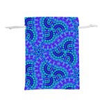 Background Pattern Geometric Lightweight Drawstring Pouch (L) Front