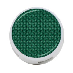 Green Pattern 4-port Usb Hub (one Side) by Sparkle