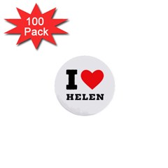 I Love Helen 1  Mini Buttons (100 Pack)  by ilovewhateva