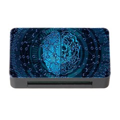 Artificial Intelligence Network Blue Art Memory Card Reader With Cf by Semog4