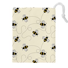 Insects Bees Digital Paper Drawstring Pouch (5xl) by Semog4