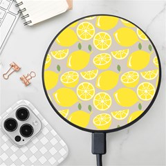 Lemon Background Lemon Wallpaper Wireless Fast Charger(black) by Semog4