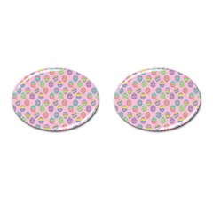 Egg Easter Eggs Pastel Digital Art Cufflinks (oval) by Semog4