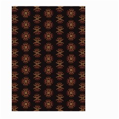 Pattern Floral Texture Icons Large Garden Flag (two Sides) by Semog4