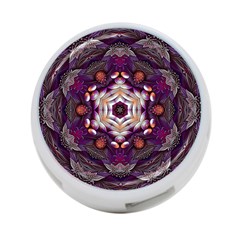 Rosette Kaleidoscope Mosaic Abstract Background Art 4-port Usb Hub (one Side) by Jancukart