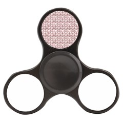 Light Pink And White Owl Pattern Finger Spinner by GardenOfOphir
