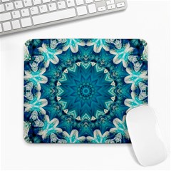 Kaleidoscope Mandala Ornament Large Mousepad by Jancukart
