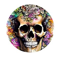 Skeleton Skull Cottagecore Mini Round Pill Box (pack Of 3) by GardenOfOphir