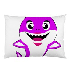 Purple Shark Fish Pillow Case by Semog4