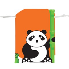 Panda Animal Orange Sun Nature Lightweight Drawstring Pouch (xl) by Semog4