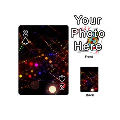 Abstract Light Star Design Laser Light Emitting Diode Playing Cards 54 Designs (mini) by Semog4