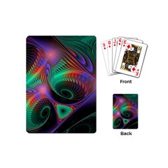 Circle Art 3d Artwork Graphics Vortex Colorful Digital Art Playing Cards Single Design (mini) by Semog4