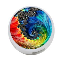 Colorful Digital Art Fractal Design 4-port Usb Hub (two Sides) by Semog4