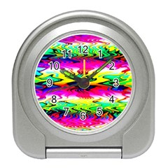 Waves Of Color Travel Alarm Clock by Semog4