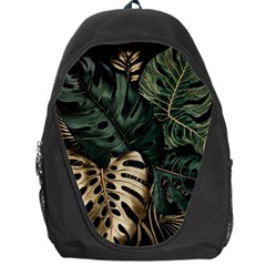 Tropical Leaves Foliage Monstera Nature Home Art Backpack Bag by Jancukart