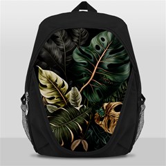 Tropical Leaves Foliage Monstera Nature Home Pattern Backpack Bag by Jancukart
