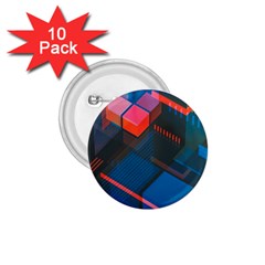 Minimalist Abstract Shaping  Abstract Digital Art 1 75  Buttons (10 Pack) by Jancukart