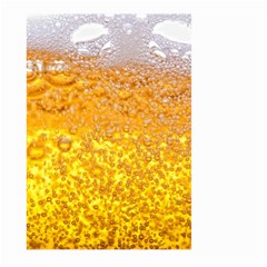 Texture Pattern Macro Glass Of Beer Foam White Yellow Bubble Large Garden Flag (two Sides) by Semog4