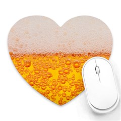 Beer Texture Drinks Texture Heart Mousepad by Semog4