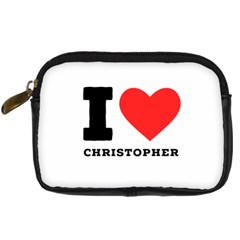 I Love Christopher  Digital Camera Leather Case by ilovewhateva
