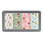Flat Christmas Pattern Collection Memory Card Reader (Mini) Front