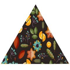 Christmas Seamless Pattern Wooden Puzzle Triangle by Semog4