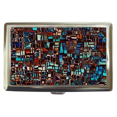 Stained Glass Mosaic Abstract Cigarette Money Case by Semog4