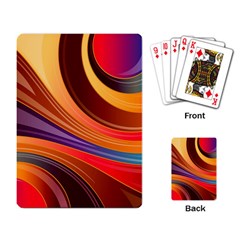Abstract Colorful Background Wavy Playing Cards Single Design (rectangle) by Semog4